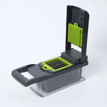 1pc 5 Blades, Multi-Functional Veg Chopper, Slicer, Dicer, Shredder