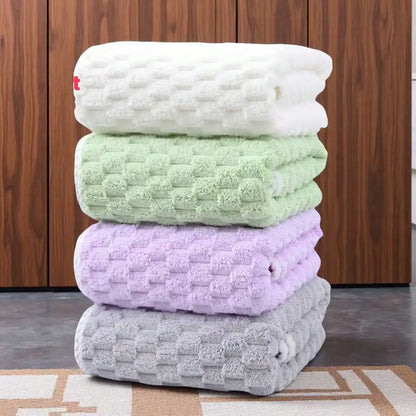 4pk Waffle Ultra Soft Microfiber Bath Towels - Super Absorbent