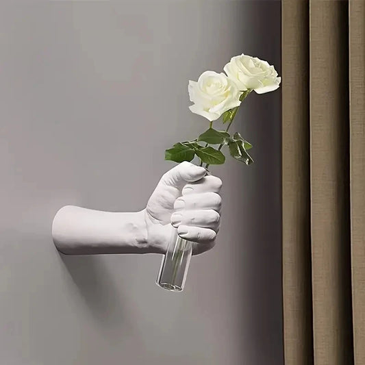 Modern Handmade Geometric Resin Wall Mounted Vase