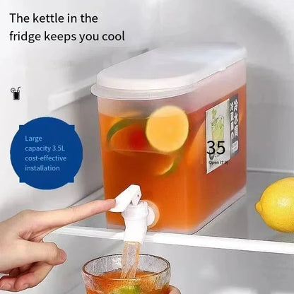 3.5/5L Refrigerator Beverage Dispenser, Large Capacity w/Spigot