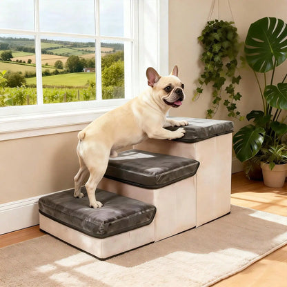 3-Tier Collapsible Pet Ramp, Small Dogs