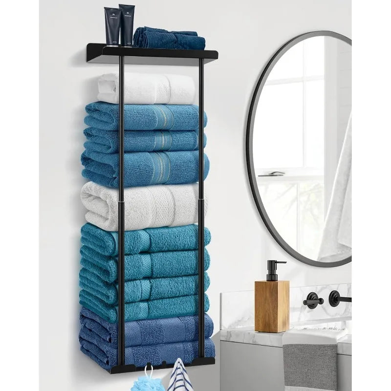 Bathroom Wall Mounted Decorative Towel Rack