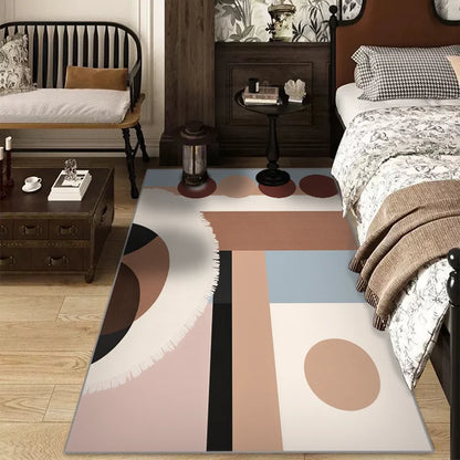 Abstract Geometric Large Area Anti-Slip Floor Mat