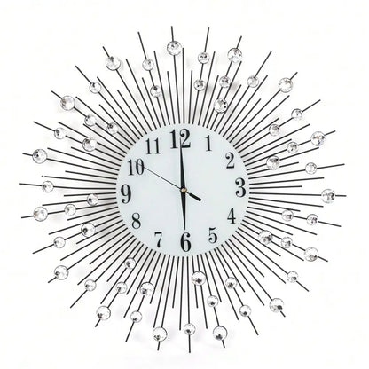 60cm/23.62" Sun Design Crushed Diamond Crystal Wall Clock