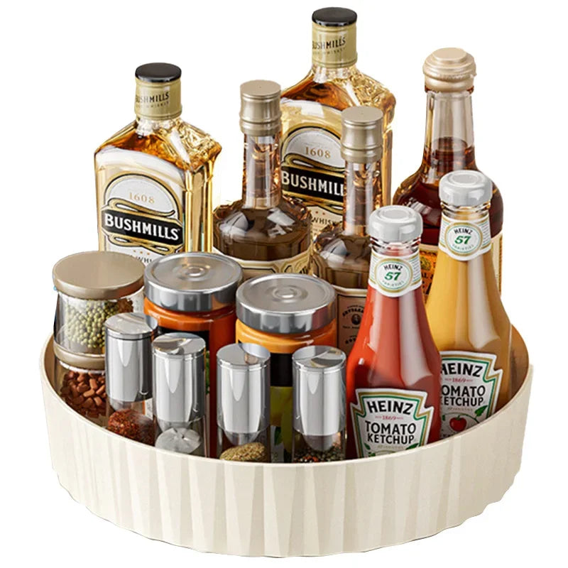 Rotating Spice Rack, Pantry Cabinet Turntable w/Base