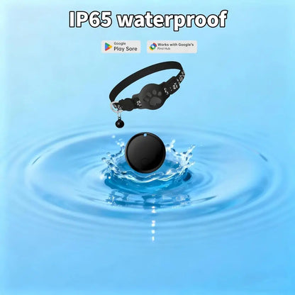 GPS Collar for Cats (Android Only) Waterproof Compatible w/Google