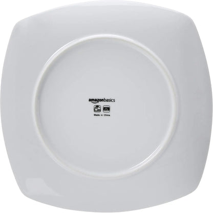 18pc Square Dinnerware Modern Beams Plates, Bowls, (6) Sets