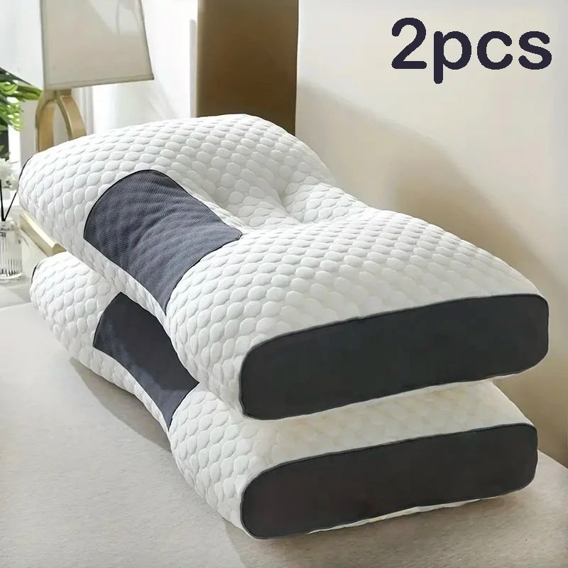 (2) High Quality Neck Massage Pillows, Ergonomic Orthopedic Support