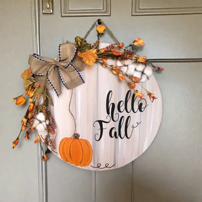Fall Door Hanger, Pumpkin Door Hanger, Hello Fall, Fall Porch Decor