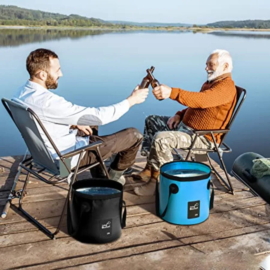 4pk - 5gl Portable Collapsible Buckets with Handles