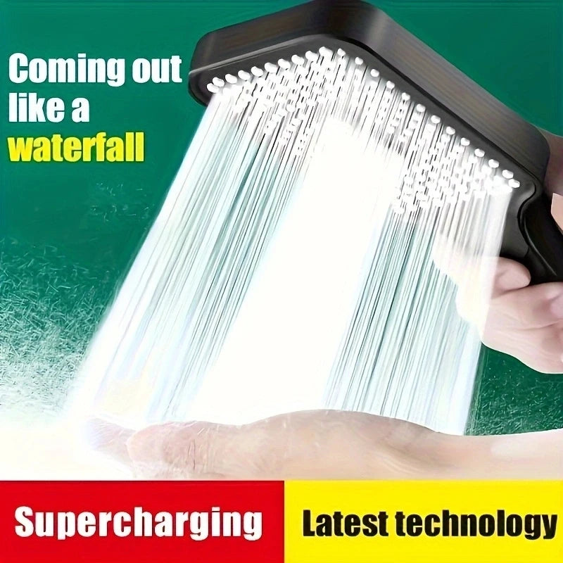 Large High-Quality Water Saving Shower Head, Adjustable 3 Modes