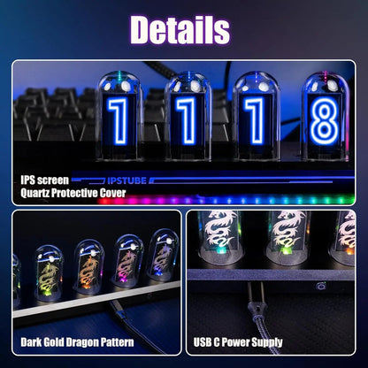 Night Light, Digital Clock, Nixie Tube Kit Simulation