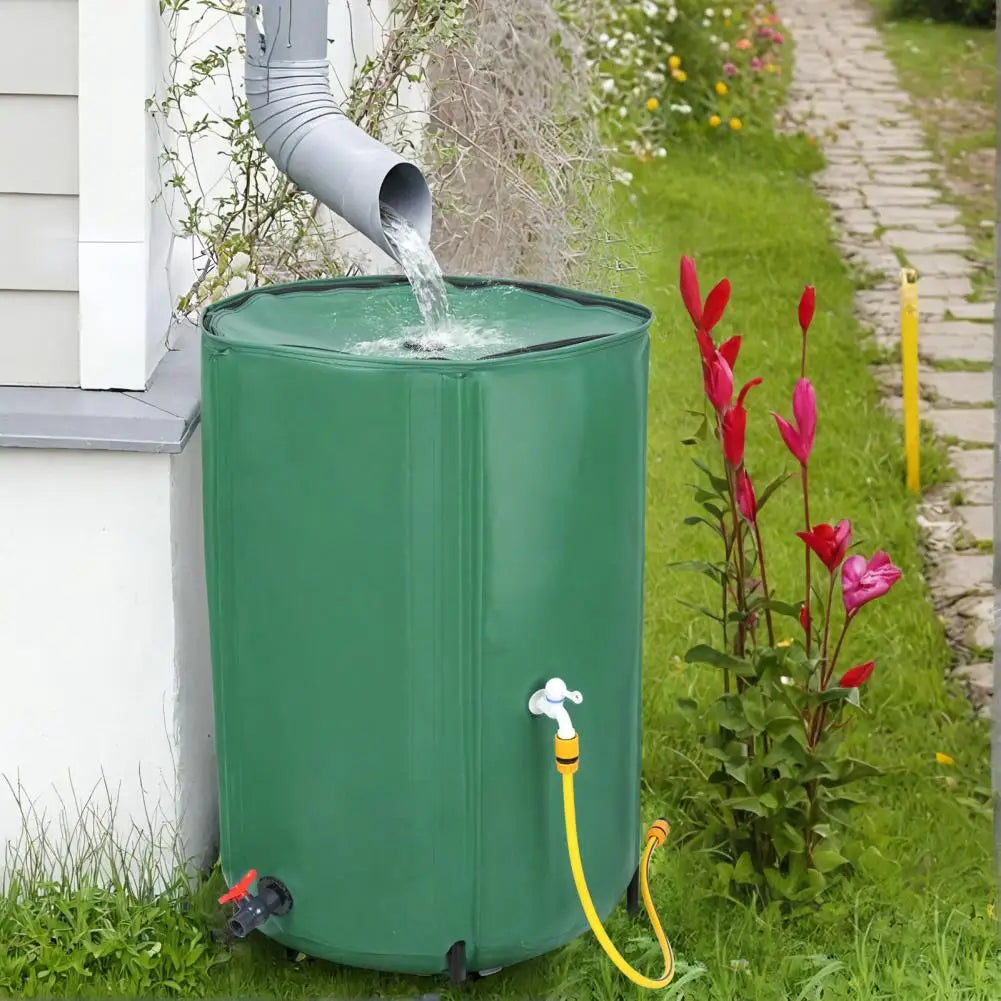 Collapsible, Portable Rainwater Collector with Filter, Faucet