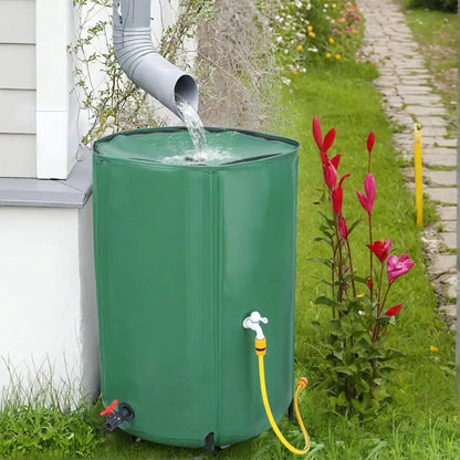 Collapsible, Portable Rainwater Collector with Filter, Faucet