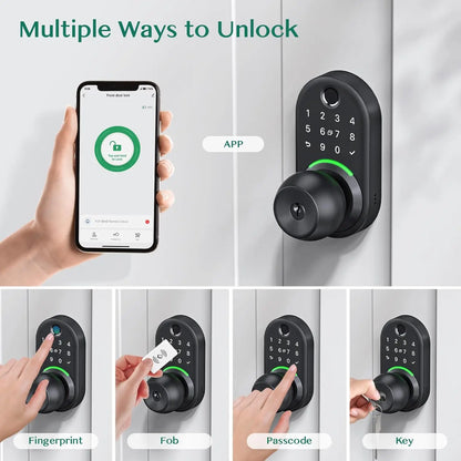 Smart Door Lock with Fingerprint, Keypad & App Control
