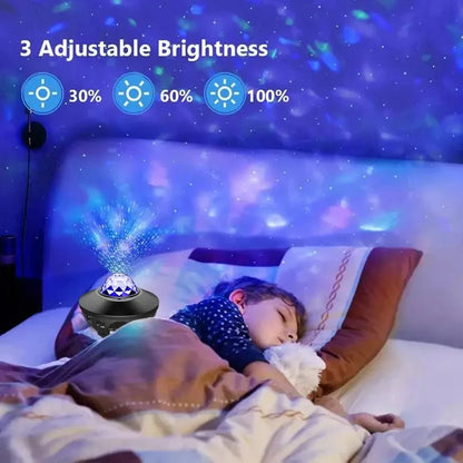 Galaxy Night Light Projector w/Ocean Wave Music Speaker