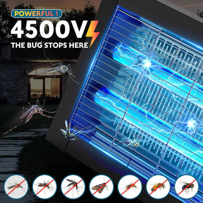 4500V Mosquito, Bug Zapper with Panel Sensor, Waterproof