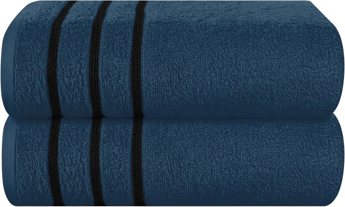 2pc Oversized Bath Towels 28x55" – Ultra Absorbent Quick-Dry