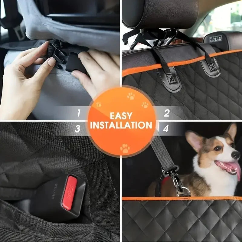 Dog Hammock, Car Seat Cover for Pets, 100% Waterproof, Scratch Proof