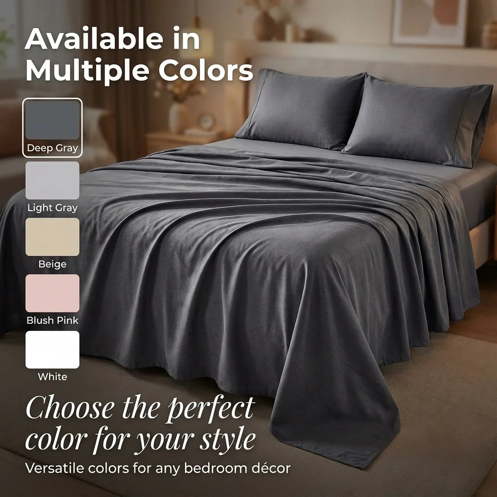 Cooling Bamboo Sheets Sets, All Sizes and California King