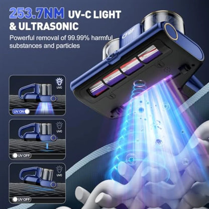 Mattress Vacuum Cleaner w/16Kpa Suction 253.7nm UV-C Light
