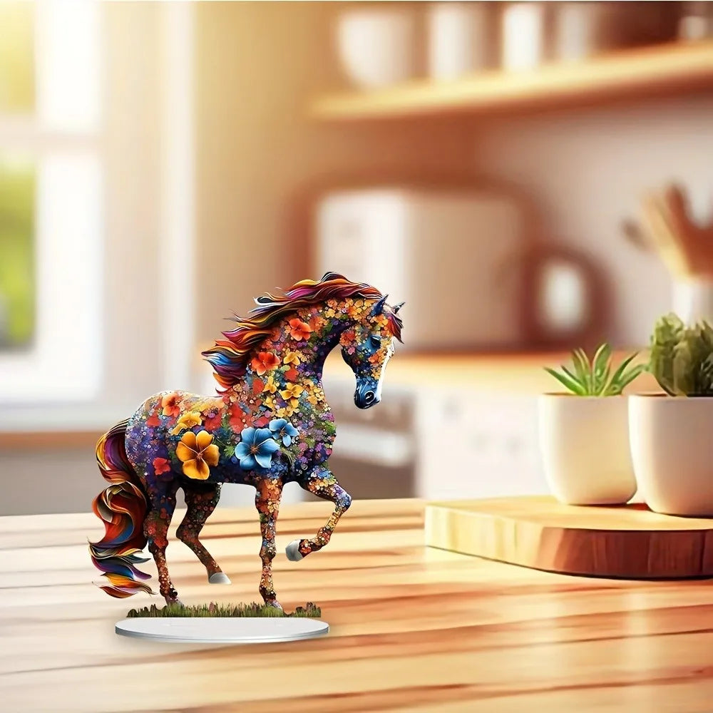 Colored Horse Statue Light Catcher
