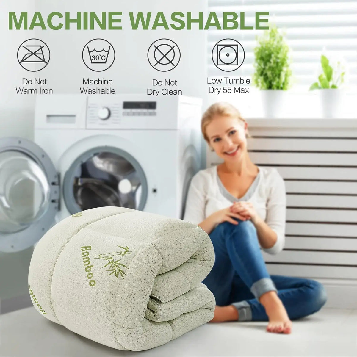 Ultra-Soft Cooling Bamboo Mattress Topper