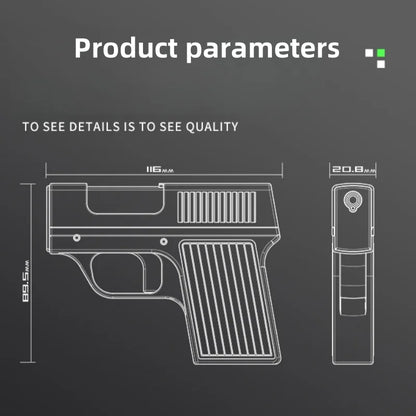 Windproof, Portable Torch Lighter, Pistol Shaped