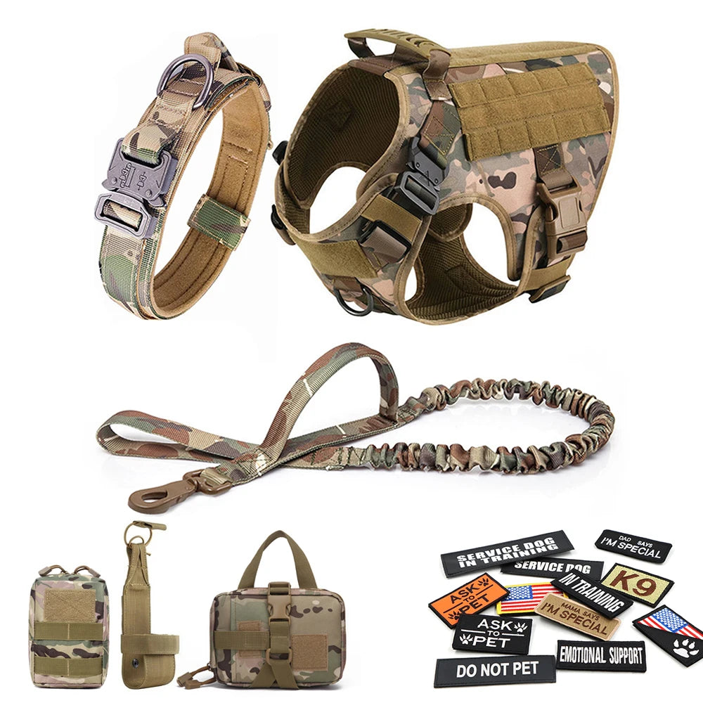 Training Vests, Tactical Dogs Harnesses w/Accessories