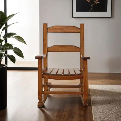 Kid's Comfy Wooden Rocking Chair