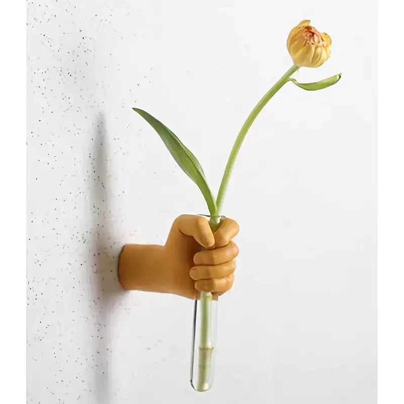 Modern Handmade Geometric Resin Wall Mounted Vase