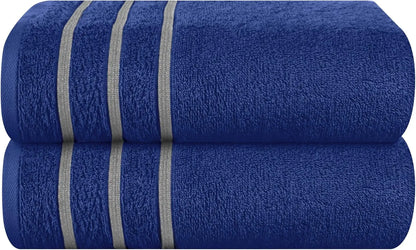 2pc Oversized Bath Towels 28x55" – Ultra Absorbent Quick-Dry