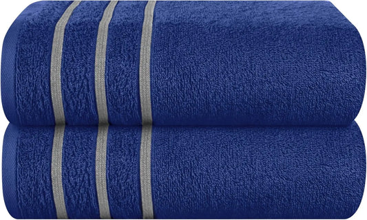 2pc Oversized Bath Towels 28x55" – Ultra Absorbent Quick-Dry