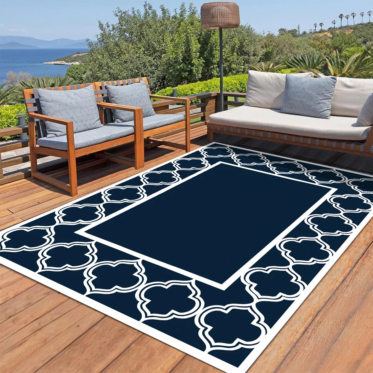 Outdoor Rugs, Waterproof, Reversible