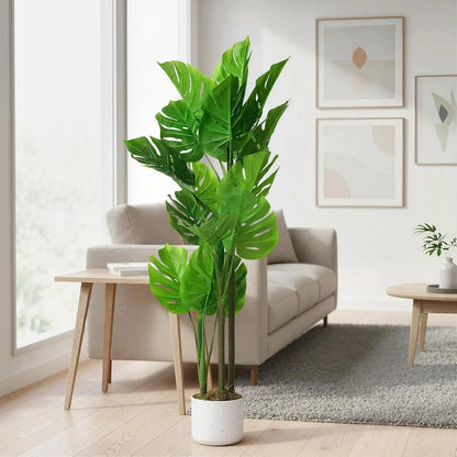 Artificial Monstera Deliciosa Plant, 3.6FT Tall Palm Tree