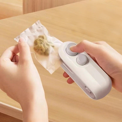 2-in-1 Bag Sealer & Cutter, Portable, Rechargeable