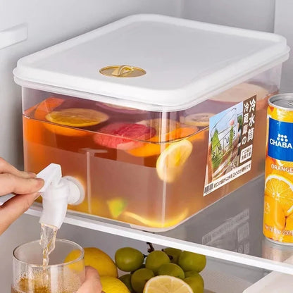 3.5/5L Refrigerator Beverage Dispenser, Large Capacity w/Spigot