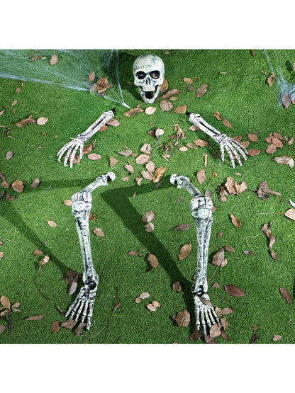 5pc Halloween Skeleton, Life Size Skeleton, Yard Stakes