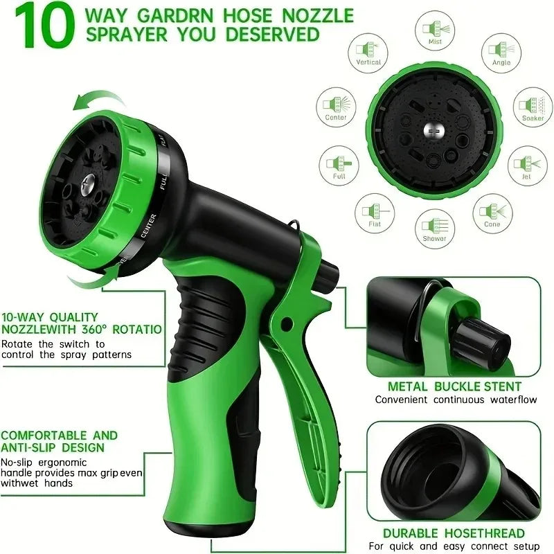 50FT/75FT/100FT Expandable Water Hose, Multifunctional Spray Nozzle