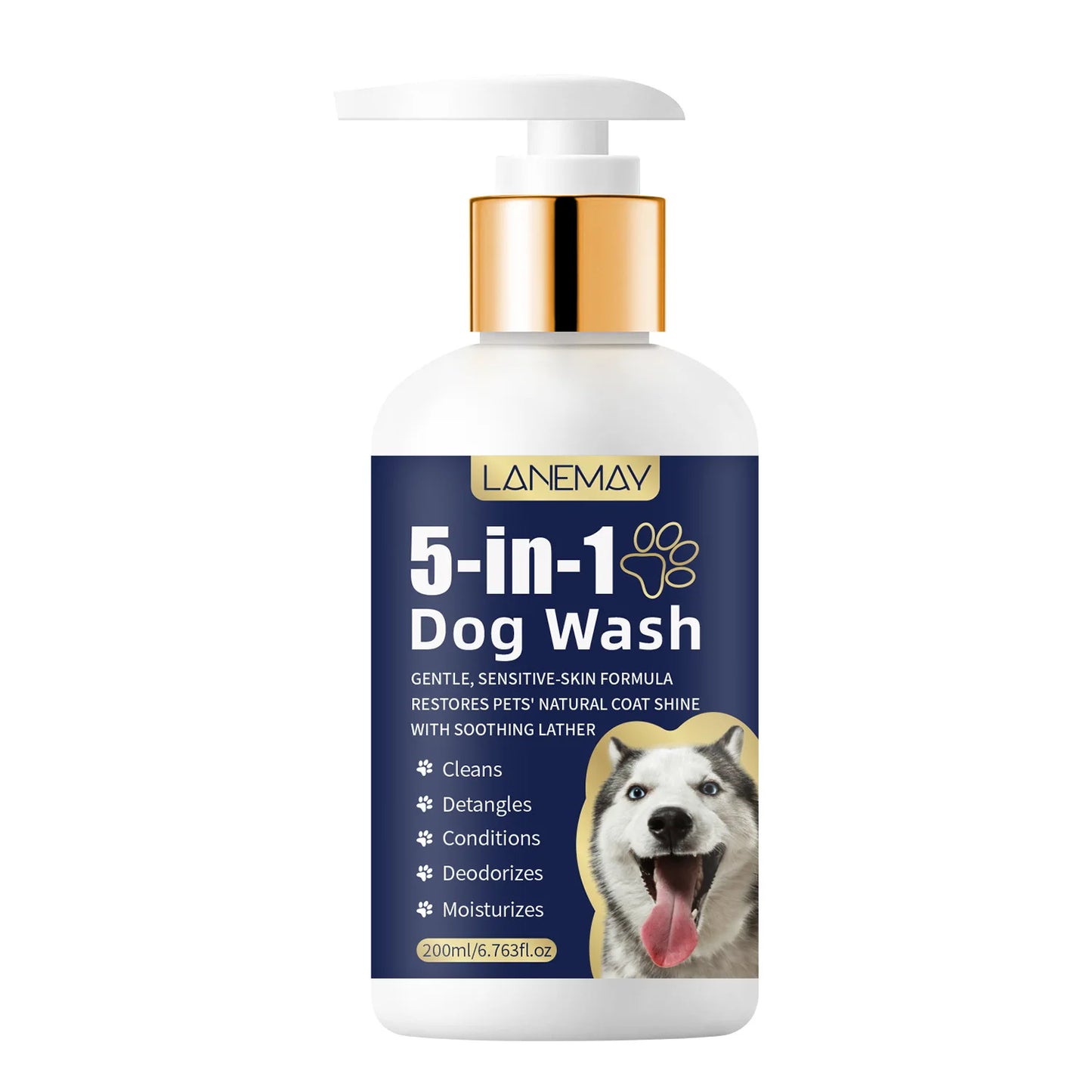 200ml Pet Skin and Hair Shampoo, Pet Cleaning