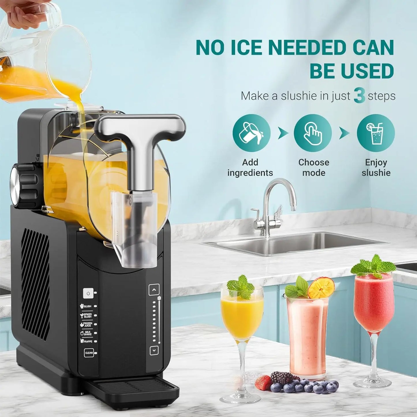 No Ice Needed, 108 OZ, Margarita & Slushies Machine