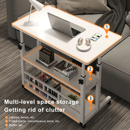 Multi-Layer, Adjustable Wooden Computer Desk Workstation