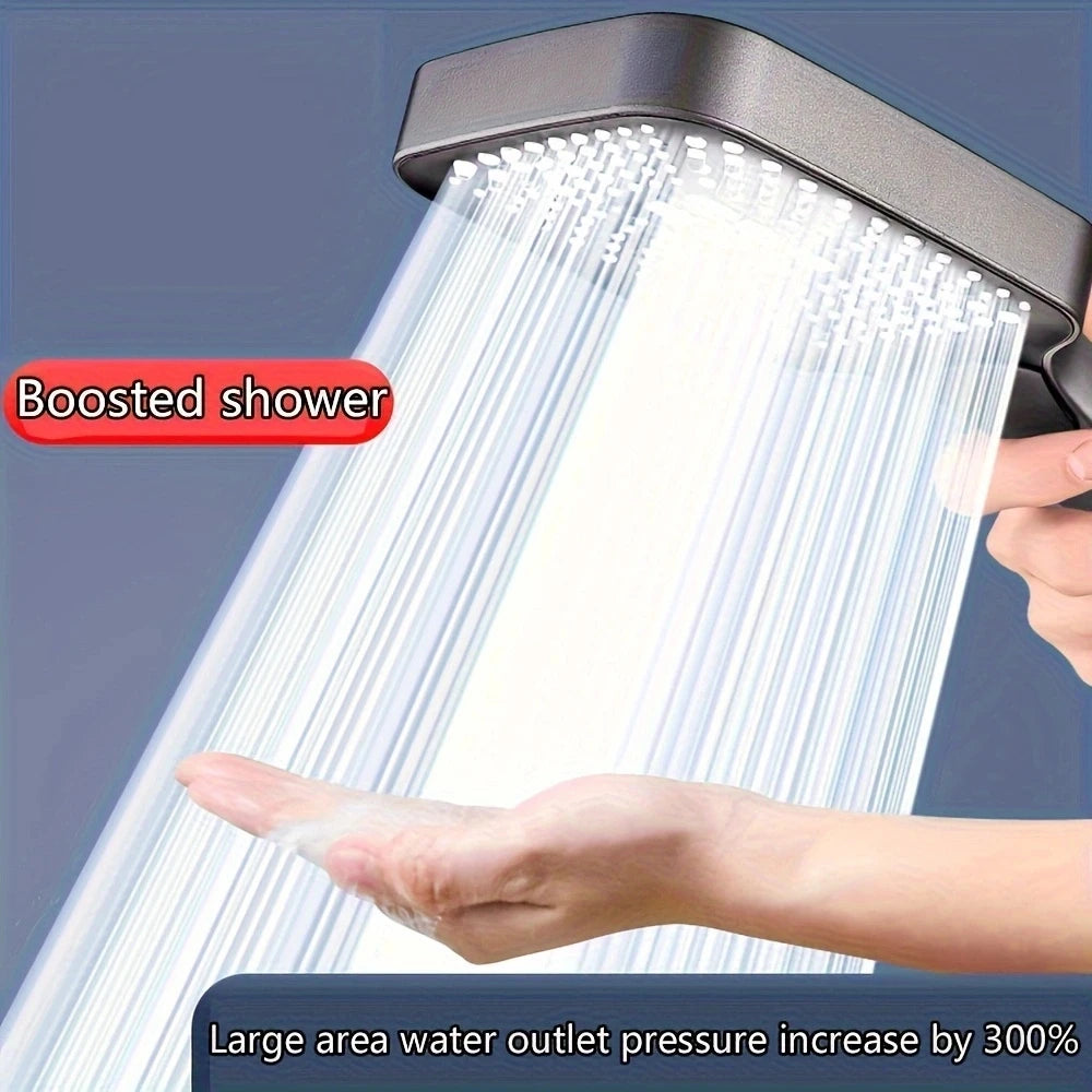 Large High-Quality Water Saving Shower Head, Adjustable 3 Modes