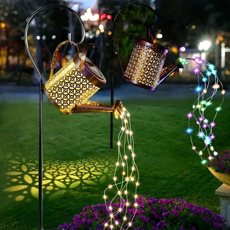 Large Outdoor Waterproof Shower Lights, Hanging Star LED Fairy