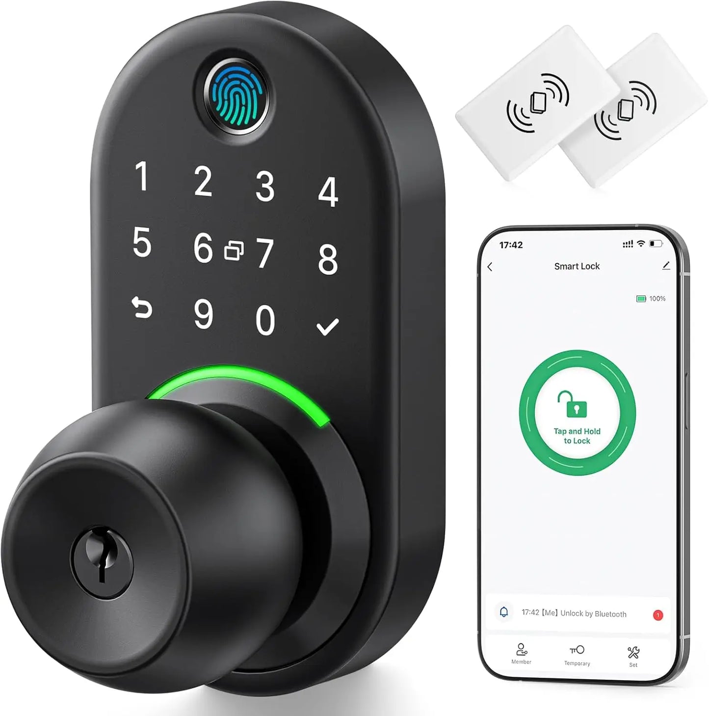 Smart Door Lock with Fingerprint, Keypad & App Control