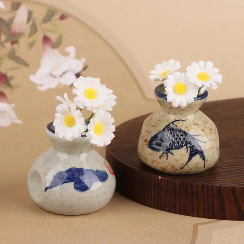 1pc Chinese Style Ceramic Small Vases