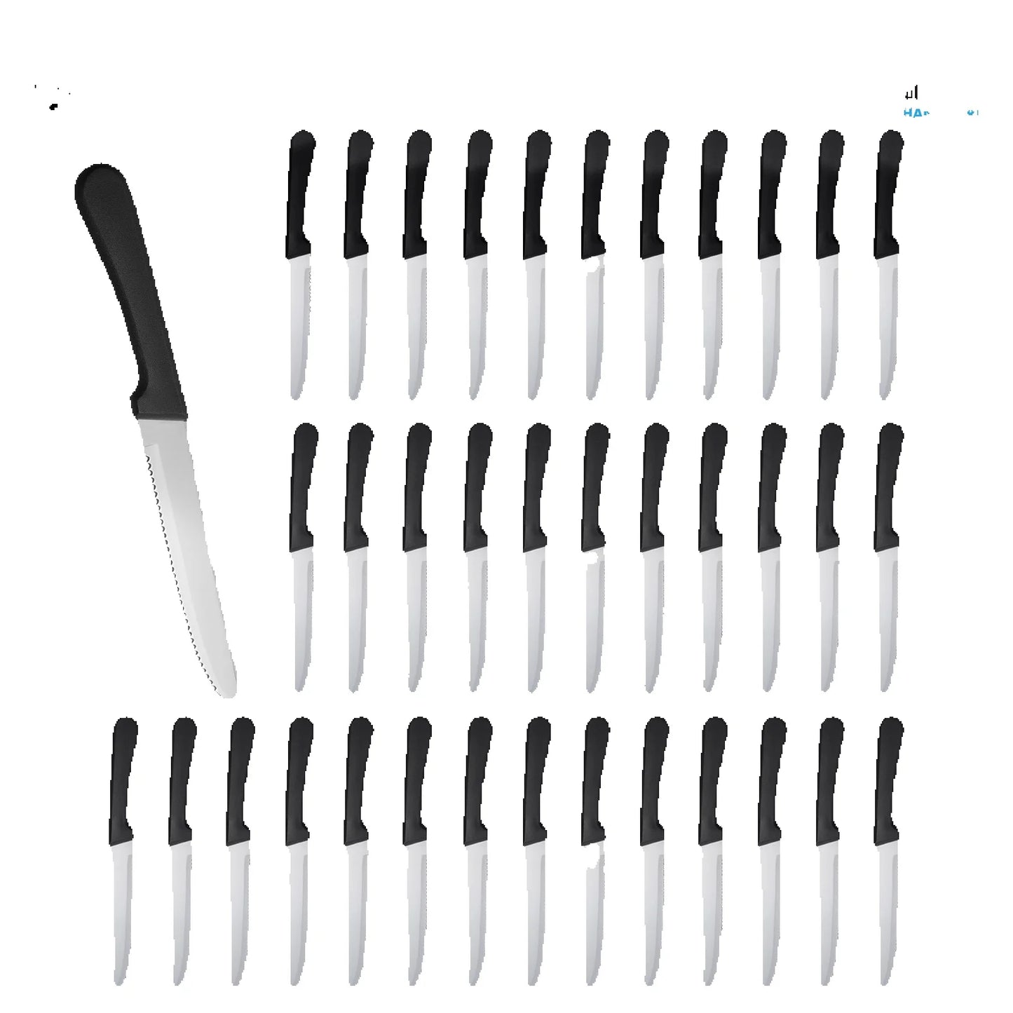 36pc Set of Steak Knives, Cutlery Practical, High Quality Plastic Handle