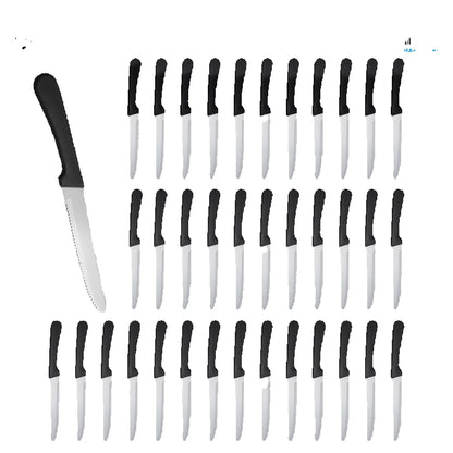 36pc Set of Steak Knives, Cutlery Practical, High Quality Plastic Handle
