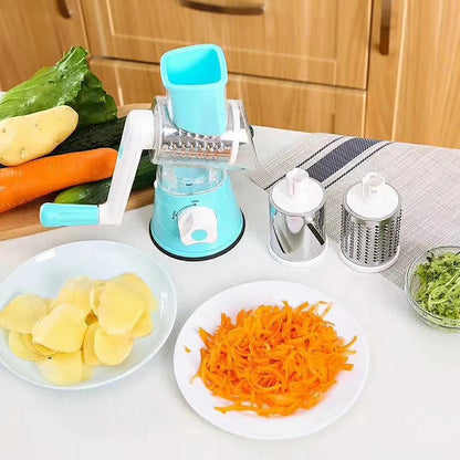 3 Drum Munti-functional Manual Grater for Cheese, Vegetables, Nuts