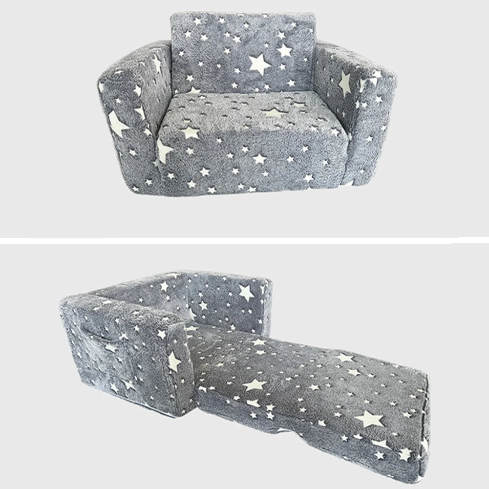 2 in 1 Kids Sofa, Comfy Toddler Chair